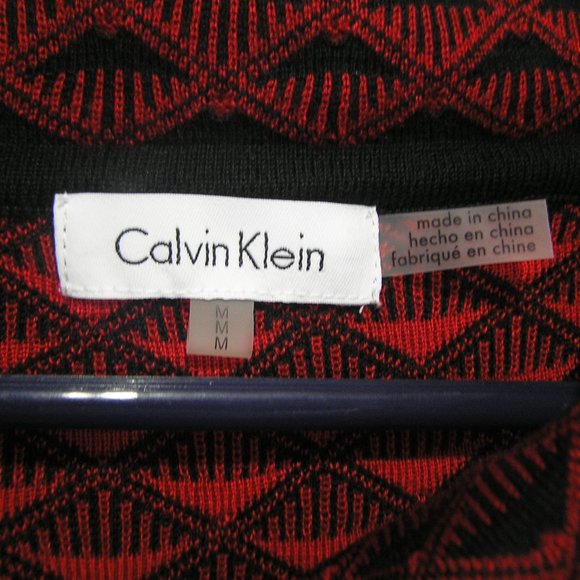 CALVIN KLEIN SWEATER SIZE MEDIUM RED - Picture 4 of 10